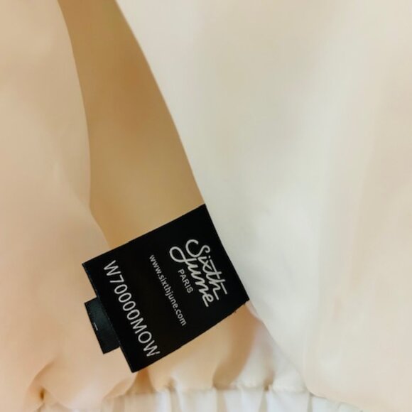 Sixth June Paris - Faux fur fringe jacket off white - M - Picture 5 of 9